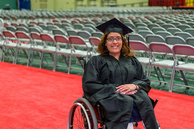 McKayla Dias in graduation cap and gown